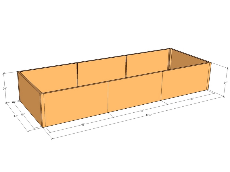 3mm Kitset Gabion Basket 0.45 x 0.375 x 0.3
